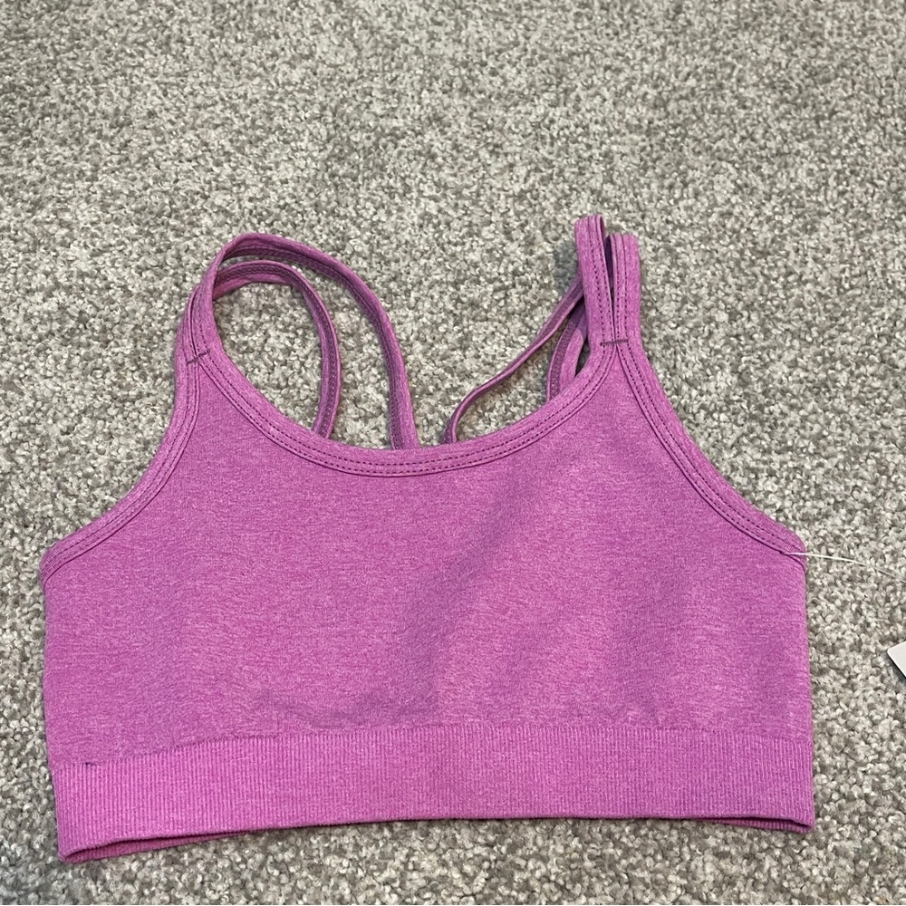 Zella Girls Purple Workout Top Size M 8/10